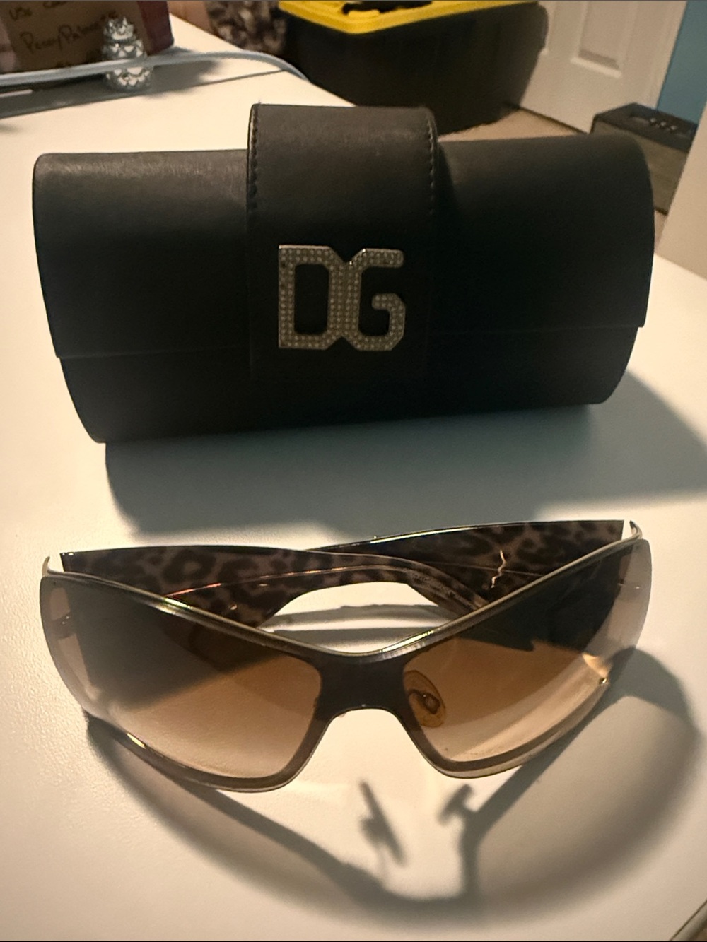 Dolce & Gabbana Brown Gradient Lens Women's Sunglasses with Black DG Case